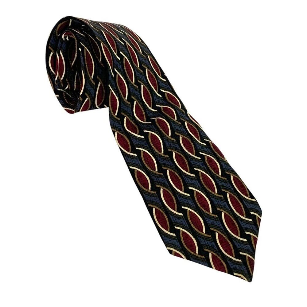 Torriani Mens Silk Necktie Tie 60 Inch 3.7 Inch at Widest Italy
